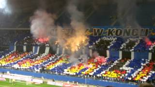 wwwLechPoznanCom Lech Poznań  Jagiellonia Białystok oprawa kibiców Lecha [upl. by Nimajnab]