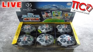 MATCH ATTAX 201617 CHAMPIONS LEAGUE  8x Ball Tin Display Unboxing Quoten Check  TOPPS [upl. by Hanford]