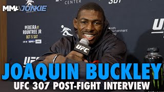 Joaquin Buckley Doubles Down on Kamaru Usman Callout After KO of Wonderboy  UFC 307 [upl. by Sturdivant]