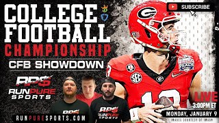 RUN PURE U COLLEGE FOOTBALL  CFB NATIONAL CHAMPIONSHIP  DRAFTKINGS  FANDUEL DFS LINEUPS [upl. by Arbed]