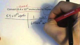 Molecules to Moles Conversion [upl. by Ayyn]