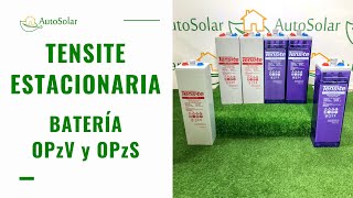 Tensite Batería Solar Estacionaria  Batería OPzS y Batería OPzV [upl. by Arreyt]