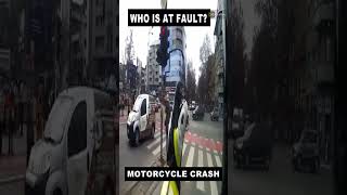 MOTORCYCLE CRASH WHO IS AT FAULT 20 [upl. by Aciria]