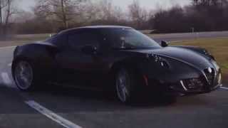 Alfa Romeo 4C on test track in Balocco In pista sul circuito [upl. by Oilla831]