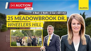 Live Auction  25 Meadowbrook Drive Wheelers Hill [upl. by Theodore]