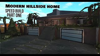 Bloxburg Speed Build  Modern hillside  Part 1  TulipBuildz [upl. by Retsae107]