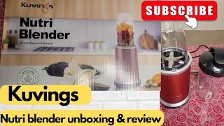 kuvings nutri blender unboxing and review hindi best blender  Divyanshi Fashion Studio [upl. by Oetsira]