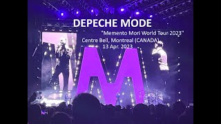 DEPECHE MODE  quotMemento Mori World Tour 2023quot  Centre Belle  Montreal CANADA [upl. by Gerta]