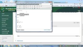 Blackboard V9 Equation Editor Tutorial [upl. by Dazhehs]