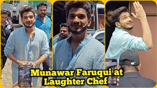 Munawar Faruqui Entry In Traditional Laughter Chef Navratri Special Episode Shoot [upl. by Eiloj]