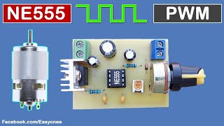 part1 PWM DC Motor Speed Controller using NE555  PCB  Schematic [upl. by Augie]