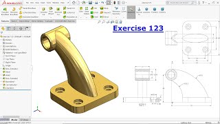 SolidWorks Tutorial for Beginners exercise 123Boundary BossBase [upl. by Rombert43]