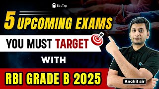 5 Exams Similar To RBI Grade B  Jobs Similar To RBI Grade B  RBI Grade B 2025 Preparation  EduTap [upl. by Elyad]