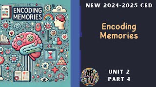 🎯Encoding Memories  AP Psychology Unit 2 Part 4🎯 [upl. by Dihsar]