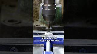 Milling Drill Bit Vs Aluminium Foil [upl. by Aehcim]