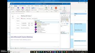 Creating a Teams meeting from Outlook [upl. by Annaor671]