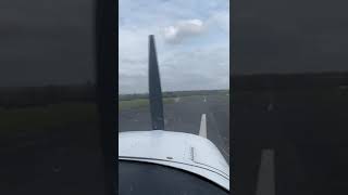 Landing at Elstree Runway 08 Firm touchdown [upl. by Ynavoeg923]