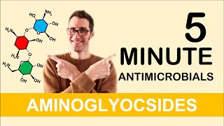 Aminoglycosides  5 Minute Antimicrobials [upl. by Svend]