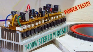 Test Stereo Yiroshi Amplifier High Power Output [upl. by Ugo]