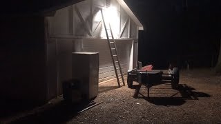 Torch star LED barn light installation and review [upl. by Hayyim]