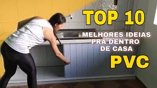 TOP 10 Melhores ideias feitas com PVC pra dentro de casa [upl. by Tabshey611]