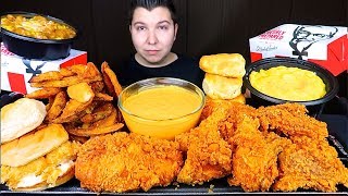 Most Popular ASMR Foods At KFC With Cheese Sauce • MUKBANG [upl. by Bo]