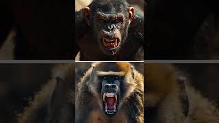 CHIMPANZEE VS BABOON animalbattle chimpanzee baboon wildlifwildlife whowouldwin [upl. by Atteiram279]