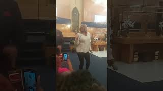 🔥Le’Andria Johnson 🔥singing no mic 🔥 [upl. by Adaha]