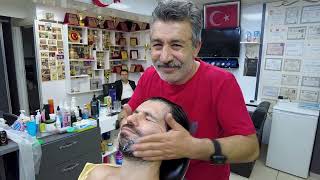 REAL BARBER SHOP EXPERIENCE RELAXING TURKISH MASSAGE AND SKIN CARE [upl. by Aseuqram]