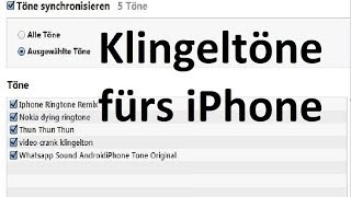 Beliebigen Klingelton für iPhone einstellen ohne Jailbreak [upl. by Pickard]