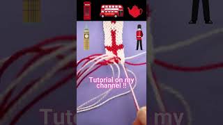 Friendship Bracelet Making  ENGLAND  USA  QATAR Bracelet  How to make Bracelets [upl. by Aihsyt193]