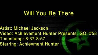 Achievement Hunter Sings Will You Be There  YouTuber Singing Moments [upl. by Inanaup]