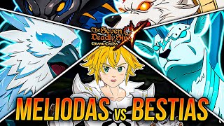 GOD MELIODAS ROTÍSIMO VS BESTIAS DEMONIACAS PÁJARO CIERVO LOBOS 🙂 Seven Deadly Sins Grand Cross [upl. by Vargas]