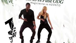 Teejay Jerry amp Gims amp Fuse ODG  Azonto vs Magicienne Mashup Remix 2024 [upl. by Ahsiet721]