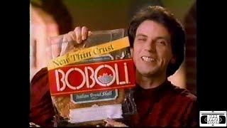 Boboli Thin Crust Pizza Commercial  1994 [upl. by Mort]