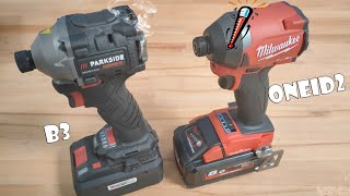 Milwaukee M18 ONEID2 vs Parkside PDSSAP 20Li B3 [upl. by Atekram]