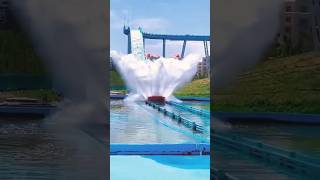 Rollercoaster into water 🌊 daily entertainingvideos youtubeshorts shortvideo [upl. by Saunder]