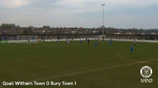 HIGHLIGHTS amp GOALS  Witham Town 0 Bury Town 2 [upl. by Anissa]