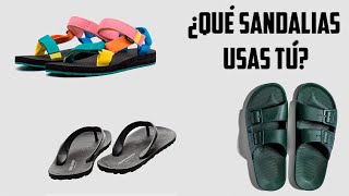 Tipos de Sandalias  ¿Cuáles son más cómodas [upl. by Oralle294]