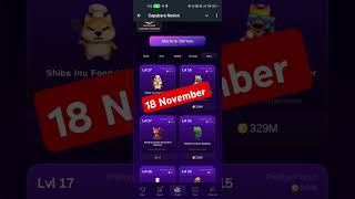 18 November 18novembertoday capybaranation daily combo cards virelshorts airport airdrop [upl. by Tate766]