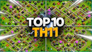 New Best Th11 base link WarFarming Base Top10 With Link in Clash of Clans  th11 war base 2024 [upl. by Semreh]