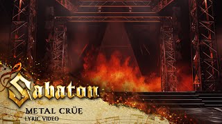 SABATON  Metal Crüe Official Lyric Video [upl. by Crawley]