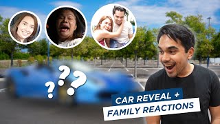 NEW CAR REVEAL  FAMILY REACTIONS [upl. by Akimot]