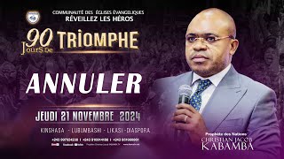 KINSHASA  ANNULER CULTE DU JEUDI 211120204 AVEC LE PROPHETE CJ KABAMBA [upl. by Bryner]