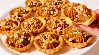 Tartlets with condensed milk  Tart recipe  Dessert [upl. by Chretien]