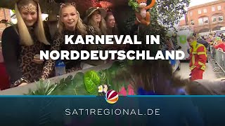 Karneval im Norden 20000 Jecken feiern in Marne [upl. by Blossom379]