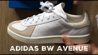 Adidas BW Avenue white  UNBOXING amp ON FEET  fashion shoes  brand new 2017  HD [upl. by Goldwin]