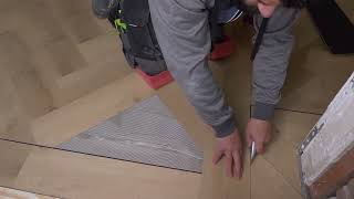 Pvc visgraat vloer leggen tips vloeren pvcflooringinstallation pvc visgraat [upl. by Ekez536]