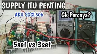 tes kekuatan power socl506 dengan spek 3set dan 5set transistor finalsupply 10a [upl. by Aneloj393]