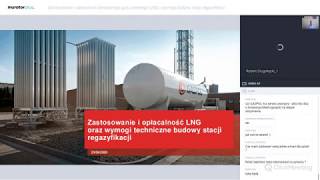 Webinar Zastosowanie i opłacalność skroplonego gazu ziemnego LNG [upl. by Litt221]